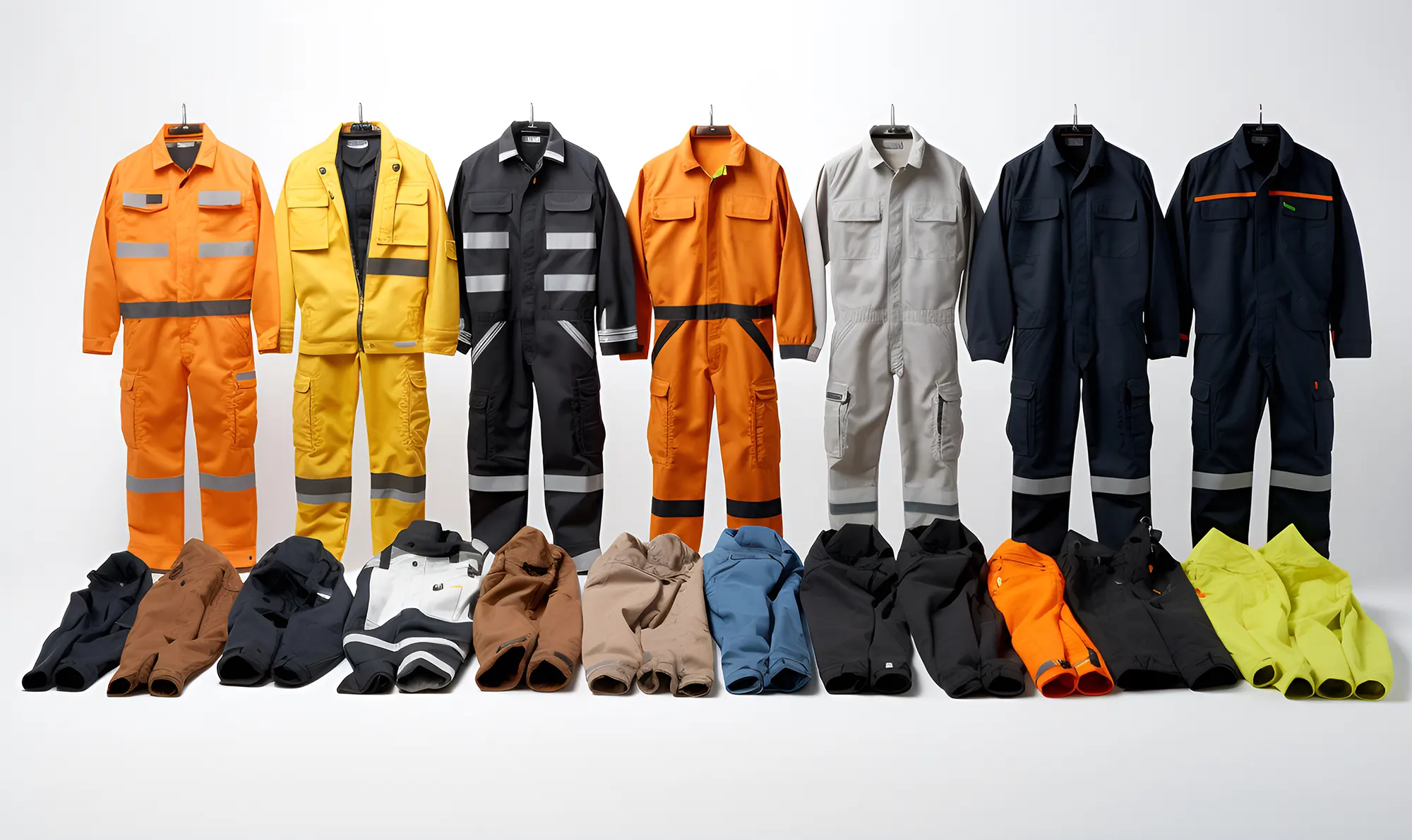 una-variedad-de-ropa-de-trabajo-completa-ai-diseno-generativo